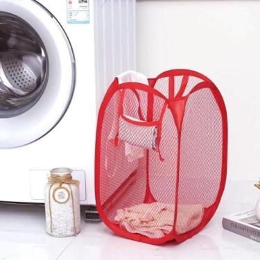 Imagem de Cesto de Roupas Suja Organizador Multiuso Tamanho Pequeno - Top Útil, 