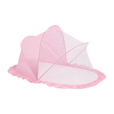 Imagem de SiaBiced Rede de berço bebê Proteção universal capa de berço respirável para a cama Berçam berço para casa, Rosa