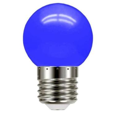 Imagem de Lâmpada Bolinha Decorativa LED Azul G45 3W 110V