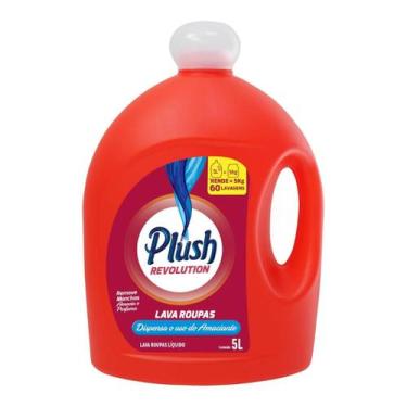 Imagem de Lava roupas e amaciante 5l dois em um plush revolution