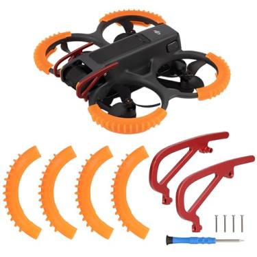 Imagem de Houjunor Protetor de hélice e amortecedor gimbal de liga de alumínio para DJI Avata 2, protetor anticolisão à prova de choque protetor protetor de hélice para Avata 2 fly more combo de acessórios