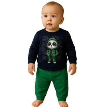Imagem de Conjunto Moletom Com Punhos Estampado Infantil Menino Kyly-Masculino
