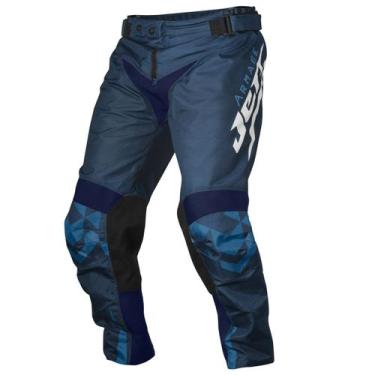 Imagem de Calça Motocross Trilha Enduro Pro Tork Jett Armage 2022, AZUL - BRANCO