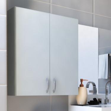 Imagem de Armário Multiuso Suspenso 2 Portas Bramov Móveis Cinza