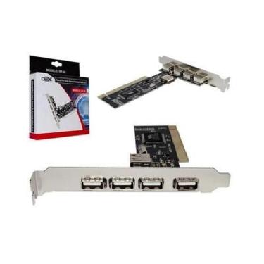 Imagem de Placa Pci Com 5 Portas Usb 2.0 480 Mbps Dp-52