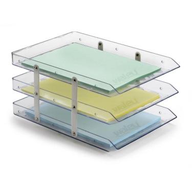 Imagem de Caixa Correspondência Tripla Fixa Cristal - Maxcril