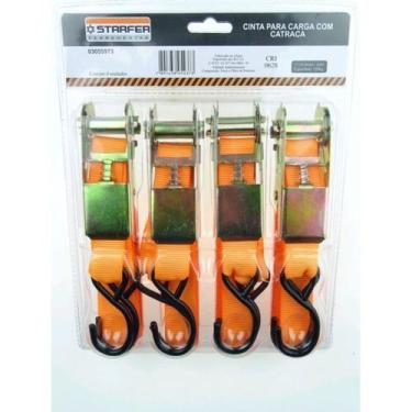 Imagem de Cinta para Carga 4,5mx25,4mm Ganchos ABS 4 peças Starfer