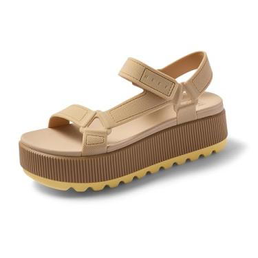 Imagem de Reef Sandálias femininas Water Rem Higher Platforms-Sandals, Banana pálida, 41