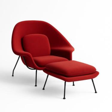 Imagem de Poltrona Womb Chair Vermelha - Linn Design Decor