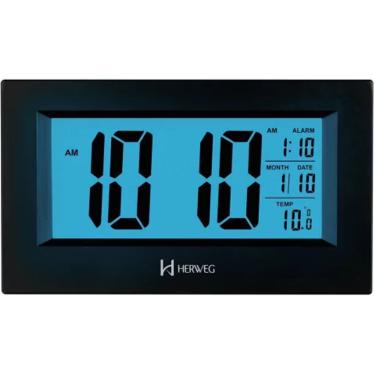 Imagem de Despertador Digital Preto Herweg 2972