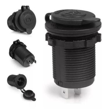 Imagem de Adaptador Tomada 12v 24v Plug Acendedor Fêmea Carro Barco Marinizado -