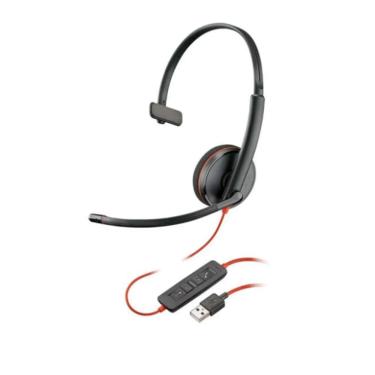 Imagem de Headset Poly Blackwire C3210 Mono USB-C+USB-A 8X214A6