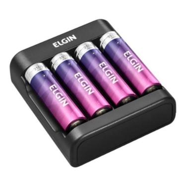 Imagem de Carregador de Pilhas USB 1500 mAh c/ 02 pilhas AA - Elgin