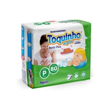 Imagem de Fralda Infantil Toquinho De Gente Basic Plus P C/80