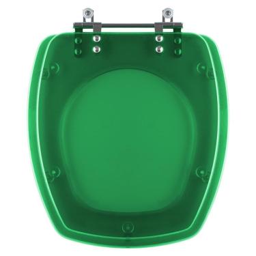 Imagem de Assento Sanitário Poliester Thema Verde Transparente Para Vaso Incepa