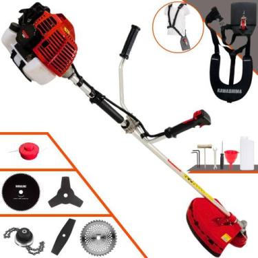 Imagem de Roçadeira Kawashima KW43L À Gasolina Motor 2T 43cc 1,7HP Alta Rotação 