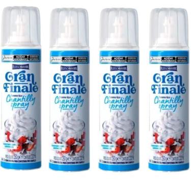 Imagem de Chantilly Spray Fleischmann Gran Finale 250G Kit 04 Unidades