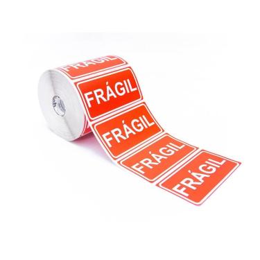 Imagem de Etiqueta 100X50 Selo Fragil Couché 1 Milheiro