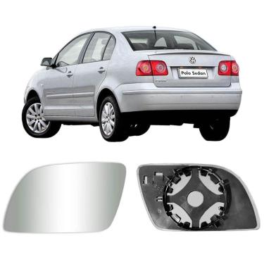 Imagem de Lente Base Espelho Retrovisor Polo 2012 A 2014 Lado Esquerdo