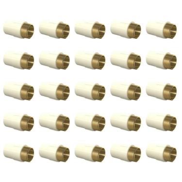 Imagem de Kit 25 Unidades Conector 22Mm X 3/4 Cpvc Aquatherm Tigre