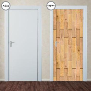 Imagem de Adesivo Decorativo de Porta - Madeira - 104pt - Allodi