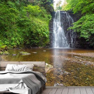 Imagem de Papel de Parede Paisagem Cachoeira Natureza Sala Adesivo - 034pcm - Al