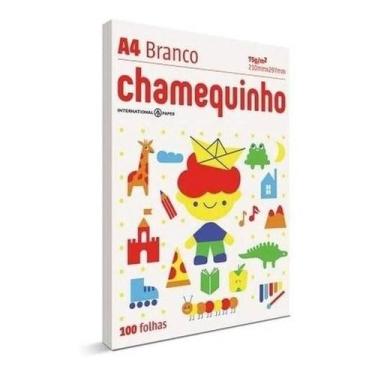 Imagem de Kit c/ 3 Chamequinho Papel A4, 75 g, 100 Folhas, Branco