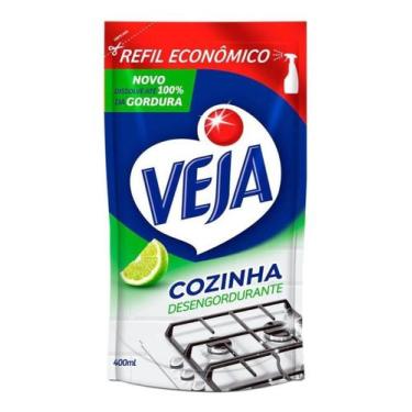 Imagem de Refil Limpador Desengordurante Cozinha Limao 400ml Veja