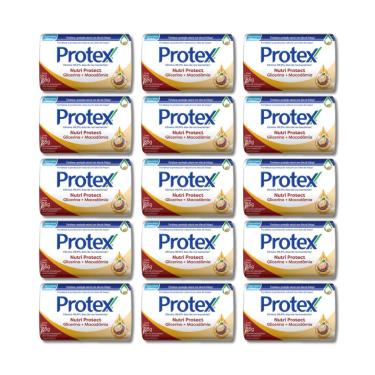 Imagem de Kit 15 Sabonetes Protex Nutri Protect Glicerina Macadâmia 85g