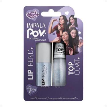Imagem de Kit Impala Pov: 1 Top Coat e 1 Gloss Labial Maria Nicolly