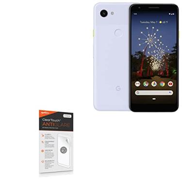 Imagem de BoxWave Película protetora de tela compatível com Google Pixel 3a – ClearTouch antirreflexo (pacote com 2), película fosca antidigitais