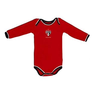 Imagem de Body São Paulo Manga Longa Vermelho Oficial