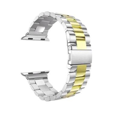 Imagem de Pulseira De Metal Em Aço Inoxidável Para Apple Watch 46mm 42mm 44mm 40