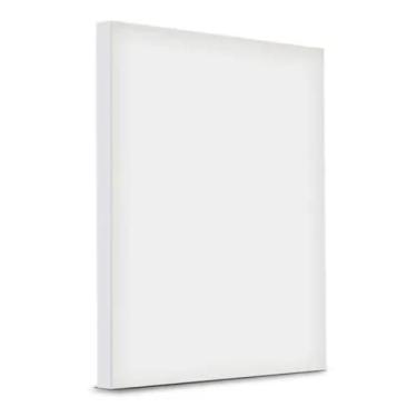 Imagem de Tela de Pintura 24x30cm sem Cavalete Branca Moldura de Madeira