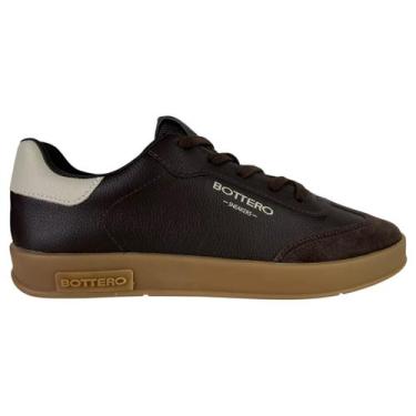 Imagem de Tenis Casual Feminino Bottero Sneakers em Couro, Café, 37