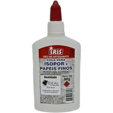Imagem de Kit de Colas para Isopor, Íris, 90 Gramas, Pacote com 6