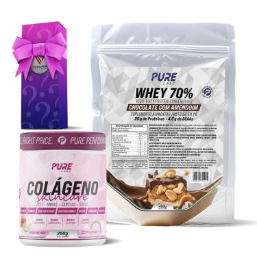Imagem de Kit Colágeno Hibisco C/Limão + Whey Concentrado 70% Chocolate Alpino-Unissex