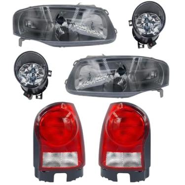 Imagem de Kit Farol Gol G4 2006 Á 2013 M.cinza+lanterna Rubi+milha