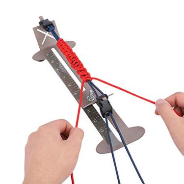 Imagem de Xixian Kit de Gabarito de Pulseira Paracord de Estrutura de Aço Ajustável para Artesanato, Com Material de Aço Inoxidável, Tecelagem Fácil, Fazendas, Colapsos, Chaveiros e Produtos