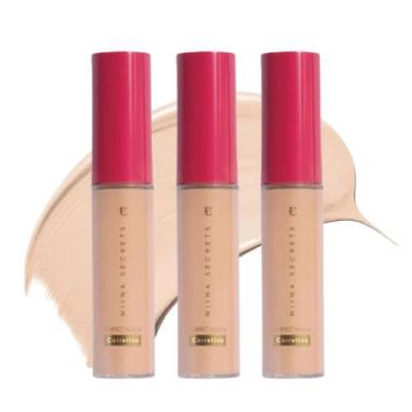 Imagem de Kit 3 Corretivo Niina Secrets Cor 10 Perfect Match Eudora 10ml