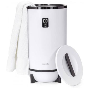 Imagem de Aquecedor de Toalha Elétrico até 2 Toalhas com Desligamento Automático, 110V 500W, SereneLife, Branco