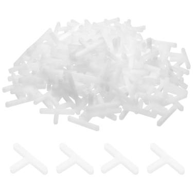 Imagem de Generic 100 peças espaçadores de azulejo 3 mm plástico rígido tipo t instalação espaçador de cerâmica clipes de espaçamento para chão de parede