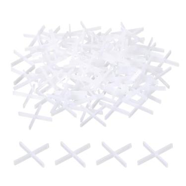 Imagem de Espaçadores de azulejo 300 peças de 1,5 mm 1/40.6 cm, espaçador transversal de plástico para instalação de azulejos de cerâmica, branco
