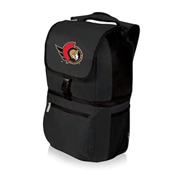 Imagem de PICNIC TIME Mochila NHL Ottawa Senators Zuma Cooler, Mochila Cooler Macio, Lancheira (Preta)