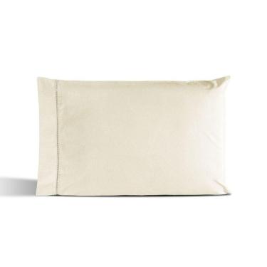 Imagem de Fronha Avulsa Percal 180 Fios Ponto Palito Dream 60% Algodão 40% Poliéster - Palha