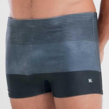 Imagem de Sunga boxer estampada com listras - MASH