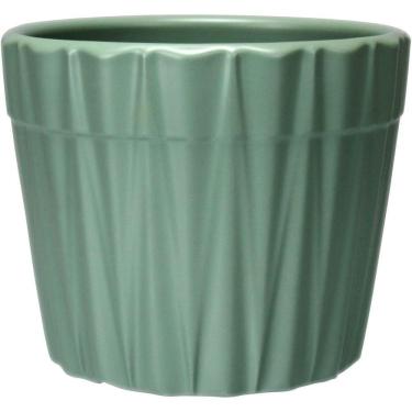 Imagem de Cachepô Vaso Planta Decorativo Home&co Cerâmica 10x12 Verde
