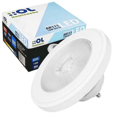 Imagem de Lâmpada Led Ar111 Cob 24º 10w Bivolt Gu10 Branco Frio, 110V/220V