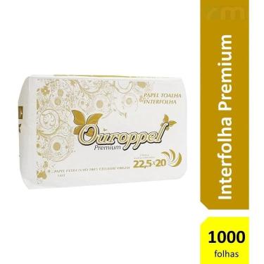 Imagem de Papel Toalha Interfolha Premium Branco 100% Banheiro 1000Fls