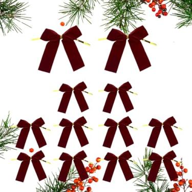 Imagem de de árvore de Natal | Ornamentos de laço de veludo ao ar livre - Decoração de casa multifuncional para artesanato feito à mão, guirlanda, exterior, porta, quintal, jardim, festa de aniversário